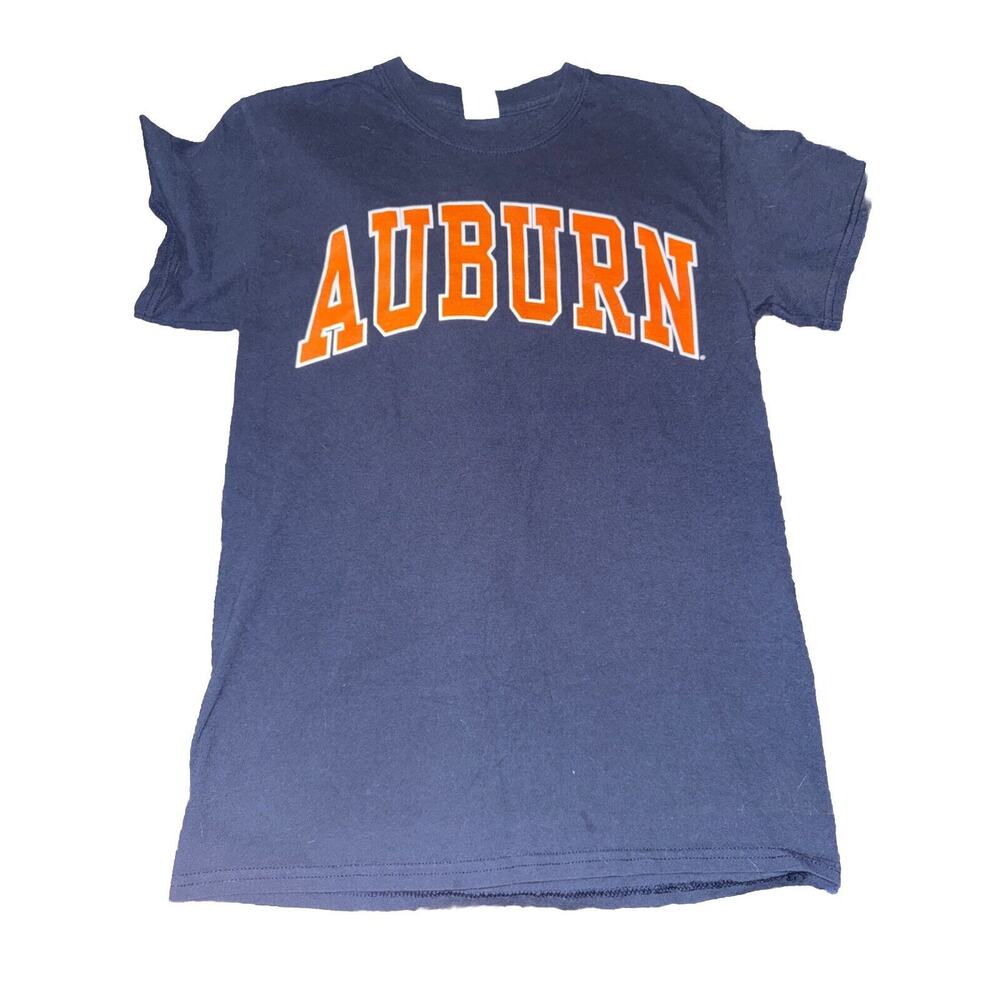 Auburn Tigers Small Graphic Navy Tshirt V16